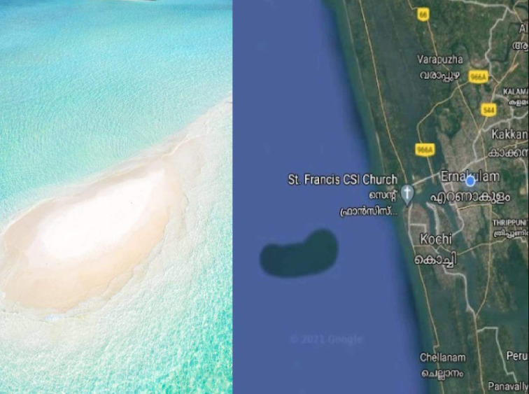 Mystery behind Google Maps showing underwater island in Arabian Sea near Kochi