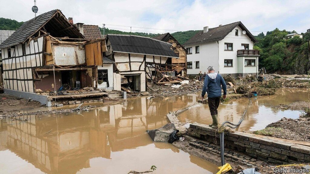 devastating flood in europe and Germany