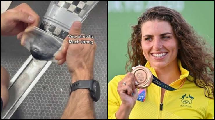 Australia’s Jessica Fox fixed her kayak with a condom, then won a medal