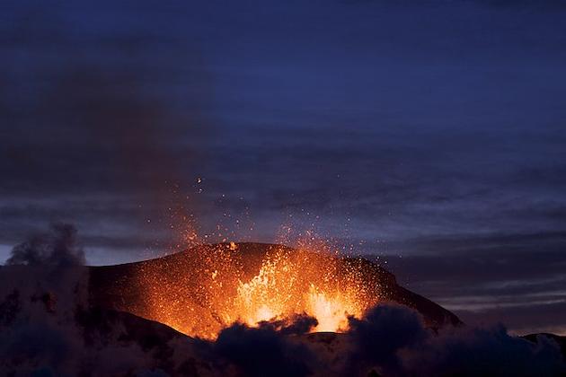 rare mud volcano explode near Caspain Sea in Azerbaijans oil and gas fields